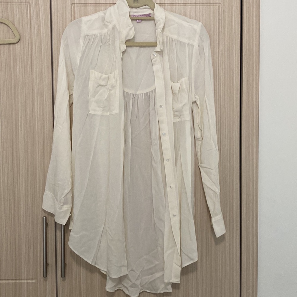 Calypso St Barth cream blouse